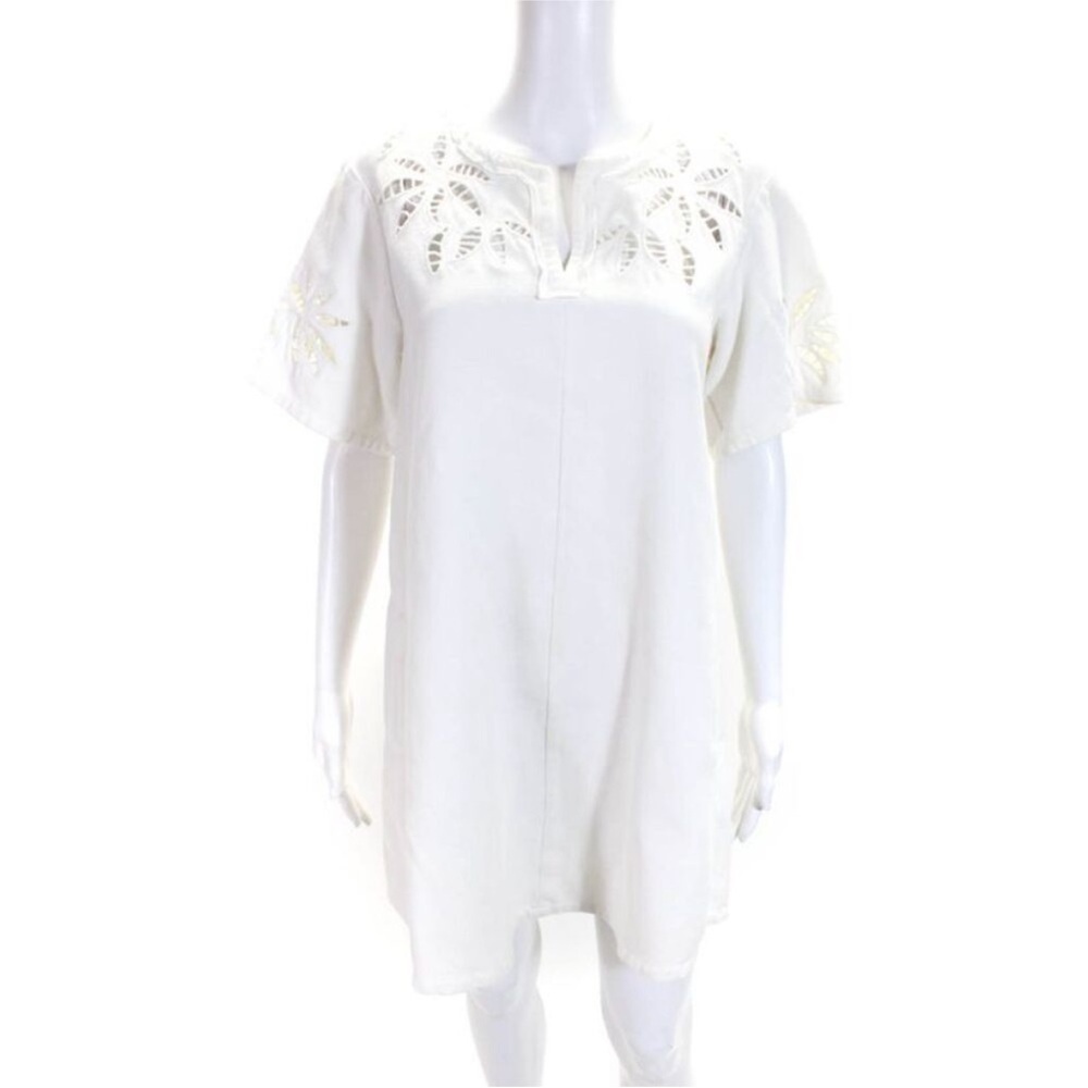 See by Chloe white cotton dress with cut-out design size 34 - Picture 2 of 5